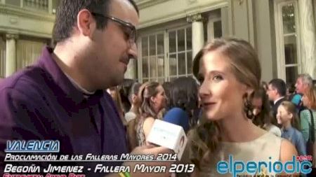 Valencia - Fallas 2014 - Proclamación Falleras Mayores - Marta Agustín Fallera Mayor 2013
