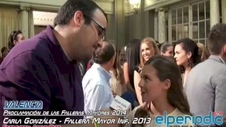 Valencia - Fallas 2014 - Proclamación Falleras Mayores - Carla González, Fallera Mayor Infantil