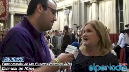 Valencia - Fallas 2014 - Proclamación Falleras Mayores - Carmen de Rosa