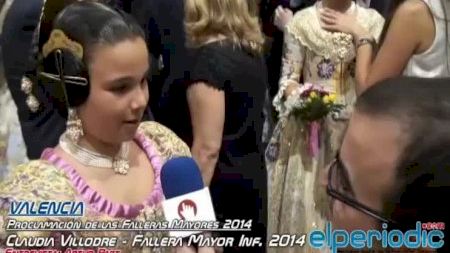 Valencia - Fallas 2014 - Proclamación Falleras Mayores - Fallera Mayor Infantil