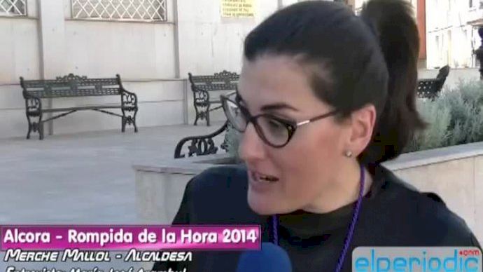 Alcora - Rompida de la Hora 2014 - Merche Mallol - Alcaldesa