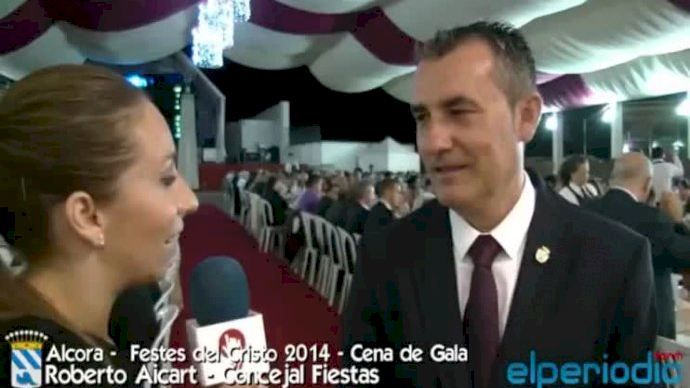Alcora - Fiestas del Cristo 2014 - Cena de Gala - Concejal Fiestas