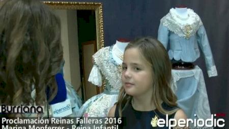 Burriana - Fallas 2016 - Proclamación Reinas - Marina Monferrer