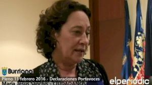 Burriana - Pleno 11 Febrero 2016 - CIUDADANOS - M. Jesús Sánchis