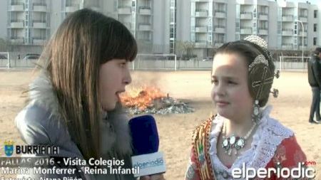Burriana - Fallas 2016 - Marina Monferrer - Visita Colegios