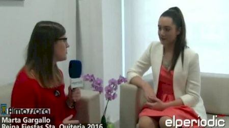 Almassora - Fiestas Sta. Quiteria 2016 - Entrevista Marta Gargallo