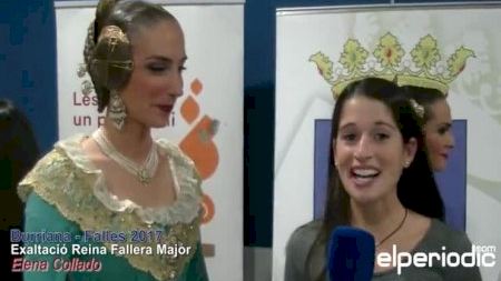 Burriana - Fallas 2017 - Exaltación Reina Fallera - Entrevistas Vestíbulo Payà