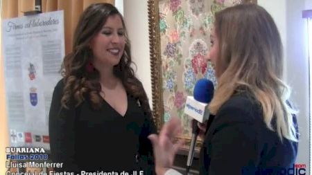 Burriana - Fallas 2018 - Proclamación - Lluisa Monferrer - Concejal Fiestas