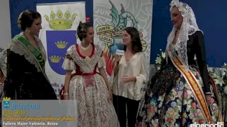 Exaltació Reina Fallera Burriana 2019 - Entrevista amb Reines festes València, Castelló i Alacant