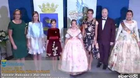 Exaltació Reina Fallera Infantil Burriana 2019 - Entrevista amb els Mantenidors Vicente Manzano i Mar Orero, i Ana Giménez