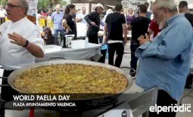 World Paella Day en la plaza del Ayuntamiento de Valencia