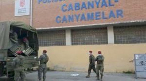 El Ejército pone a punto el polideportivo del Cabanyal para habilitarlo para personas sin hogar