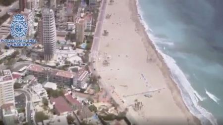 La impactante imagen de Benidorm desierta