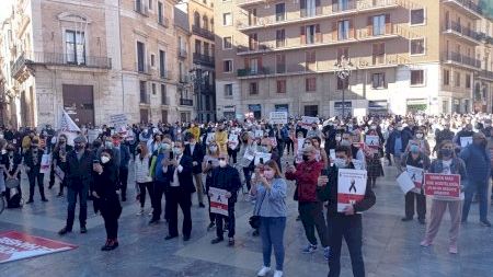 Manifestación histórica de la hostelería en la Comunitat Valenciana