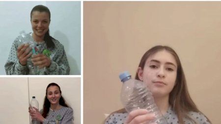 Benicarló sorprende con una mascletá con botellas de plástico