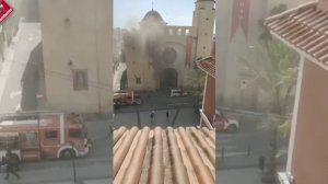 Incendio en una iglesia de Elche Incendio en una iglesia de Elche