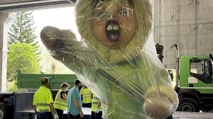 Les primeres peces de les Falles 2021 comencen a eixir de Fira València Les primeres peces de les Falles 2021 comencen a eixir de Fira València