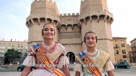 Les Falleres Majors de València pronuncien la Crida de les Falles de setembre 2021