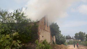 Incendi en el Molí de la Tanda de Borriana