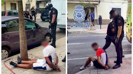 Dos homes s'agredixen amb arma blanca i un pal metàlic, baix amenaçes de mort