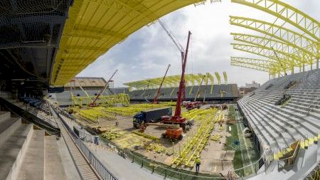 Les obres de l'Estadi de la Ceràmica avancen segons el que es preveu
