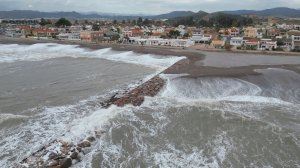 El temporal marítimo en Almenara a vista dron: imágenes para el recuerdo El temporal marítimo en Almenara a vista dron: imágenes para el recuerdo