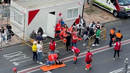 La calor sufocant provoca 72 lipotímies durant la mascletà d'aquest 8 de març La calor sufocant provoca 72 lipotímies durant la mascletà d'aquest 8 de març
