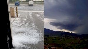 Las fuertes tormentas descargan granizo en la Comunitat Valenciana Las fuertes tormentas descargan granizo en la Comunitat Valenciana
