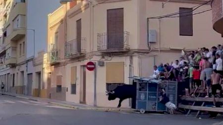 Susto en Onda al desencajonar uno de los 'bous al carrer'