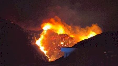 Alerta por un incendio forestal declarado en el Ràfol d'Almúnia