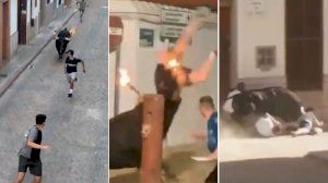 Triple susto en els bous al carrer de la Comunitat Valenciana