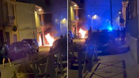 Un vehicle es converteix en una bola de foc a prop d'un col·legi a Vila-real