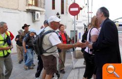 Cincuenta peregrinos inauguran la ruta de Benidorm del Camino de Santiago