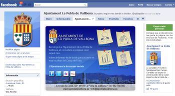 El Ayuntamiento de La Pobla crea su nuevo perfil en Facebook y Twitter