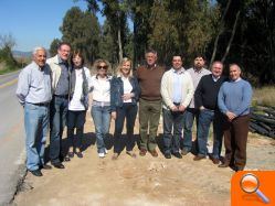 Representantes del PP visitan las obras de la carretera Almenara al mar