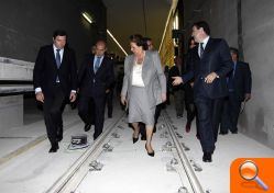Rita Barberá y  Mario Flores visitan las obras del soterramiento de vías en Benimàmet y la nueva estación de Carolinas-Feria - (foto 3)