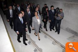 Rita Barberá y  Mario Flores visitan las obras del soterramiento de vías en Benimàmet y la nueva estación de Carolinas-Feria - (foto 4)