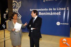 Rita Barberá y  Mario Flores visitan las obras del soterramiento de vías en Benimàmet y la nueva estación de Carolinas-Feria - (foto 5)