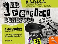 L’Ajuntament d’Alfafar colabora en la organización de un festival benéfico en favor de AADISA 