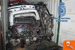 La Policía Nacional intercepta un contenedor repleto de coches robados y troceados con destino a Tánger - (foto 2)