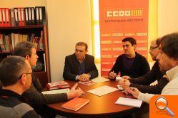 Compromís se reúne con CCOO para mostrar el apoyo a las reivindicaciones de los trabajadores del sector cerámico