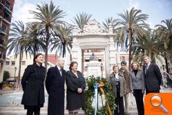 La alcaldesa Rita Barberá ha presidido hoy el homenaje a Joaquín Sorolla, en el 150 aniversario de su nacimiento