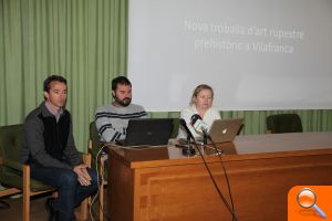 Localizan un yacimiento con arte rupestre en el término de Vilafranca con un conjunto de al menos 12 figuras humanas y animales - (foto 2)