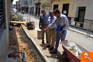 Burriana ultima la renovación de la red de agua potable en las calles Colón y l’Escorredor