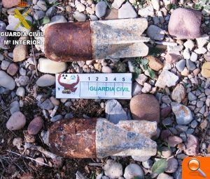 La Guardia Civil destruye dos granadas y un proyectil de artillería de la Guerra Civil en Benafer y L’Alcora - (foto 2) La Guardia Civil destruye dos granadas y un proyectil de artillería de la Guerra Civil en Benafer y L’Alcora - (foto 2)