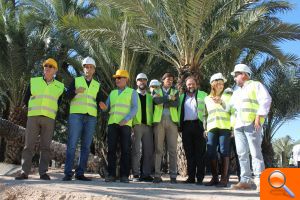 La alcaldesa visita las obras del Parque Multiaventura que podría estar acabado para principios del próximo año 