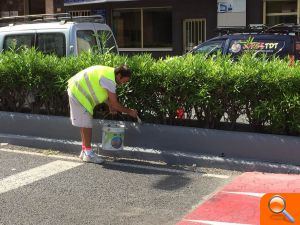 Teulada realiza labores de mejoras y acondicionamiento y en la Avenida del Mediterráneo