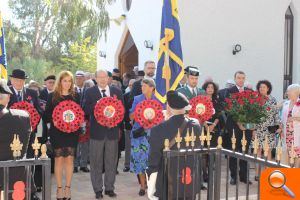 La Legión Británica realiza un acto conmemorativo en Mil Palmeras