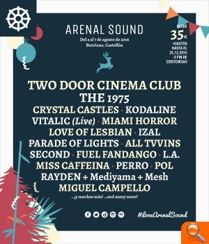 The 1975, Miami Horror y Miss Caffeina entre las nuevas confirmaciones de Arenal Sound 2016 - (foto 2)