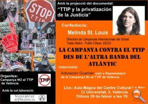 La visión de los consumidores norteamericanos en una conferencia dentro de la campaña No al TTIP